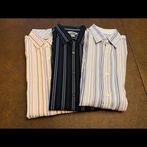 3 Johnston & Murphy Casual/Dress Shirts EUC (L)
